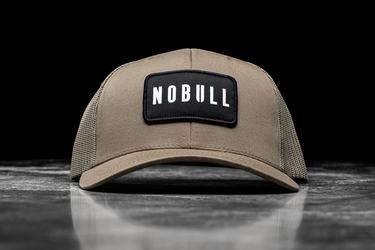 Nobull Curved-Brim Trucker Men's Hats Light Brown | Australia (ZD0835)